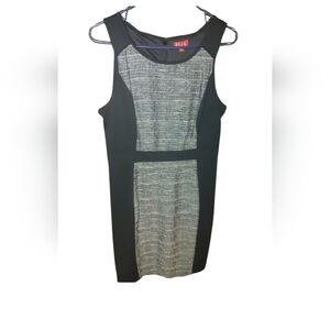 Elle Black and White Dress With Stretch, Size 12
